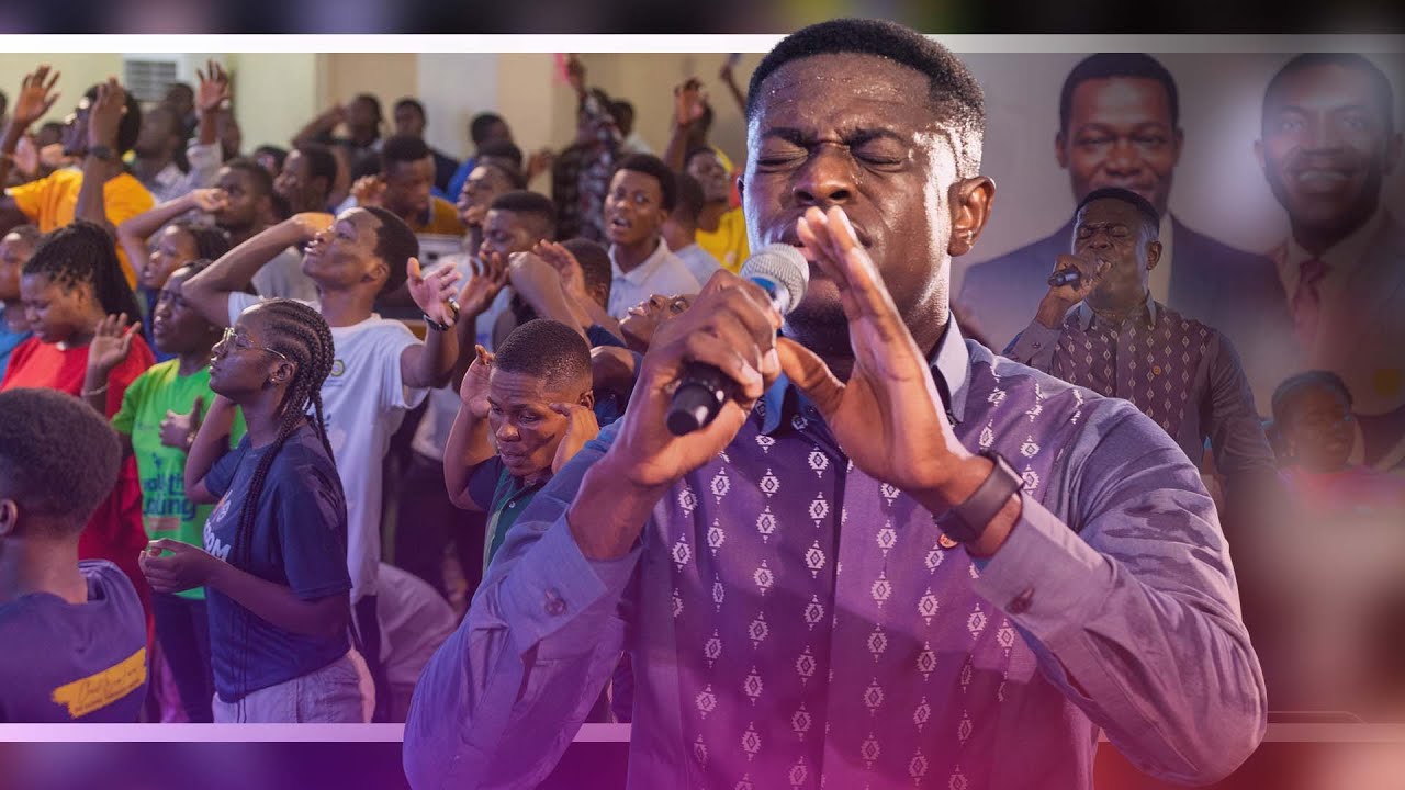 Kweku Teye Whistles in Worship During Pensa Intercessors Assembly