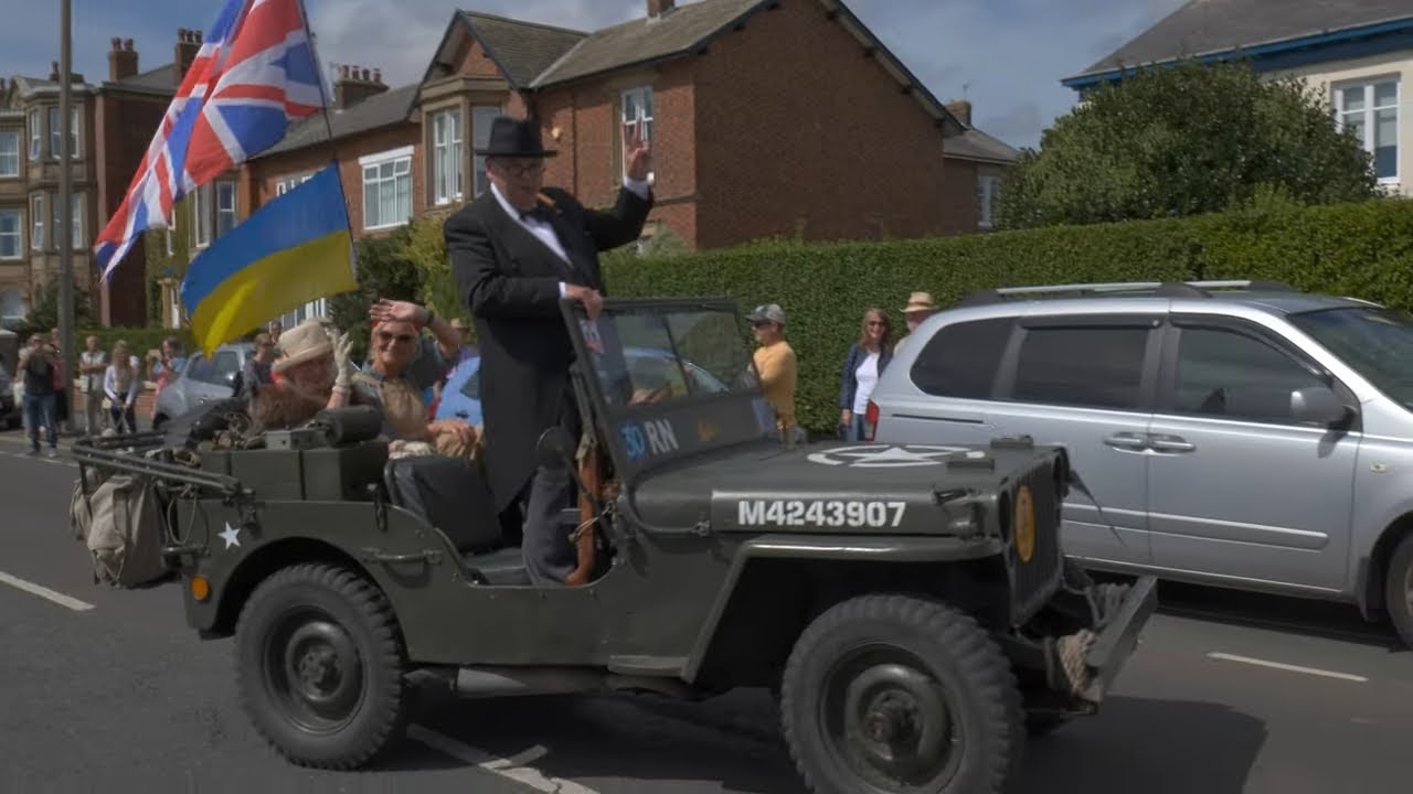 Lytham St Annes 1940s Wartime Weekend 2022  -  Military Parade  (4K HLG)