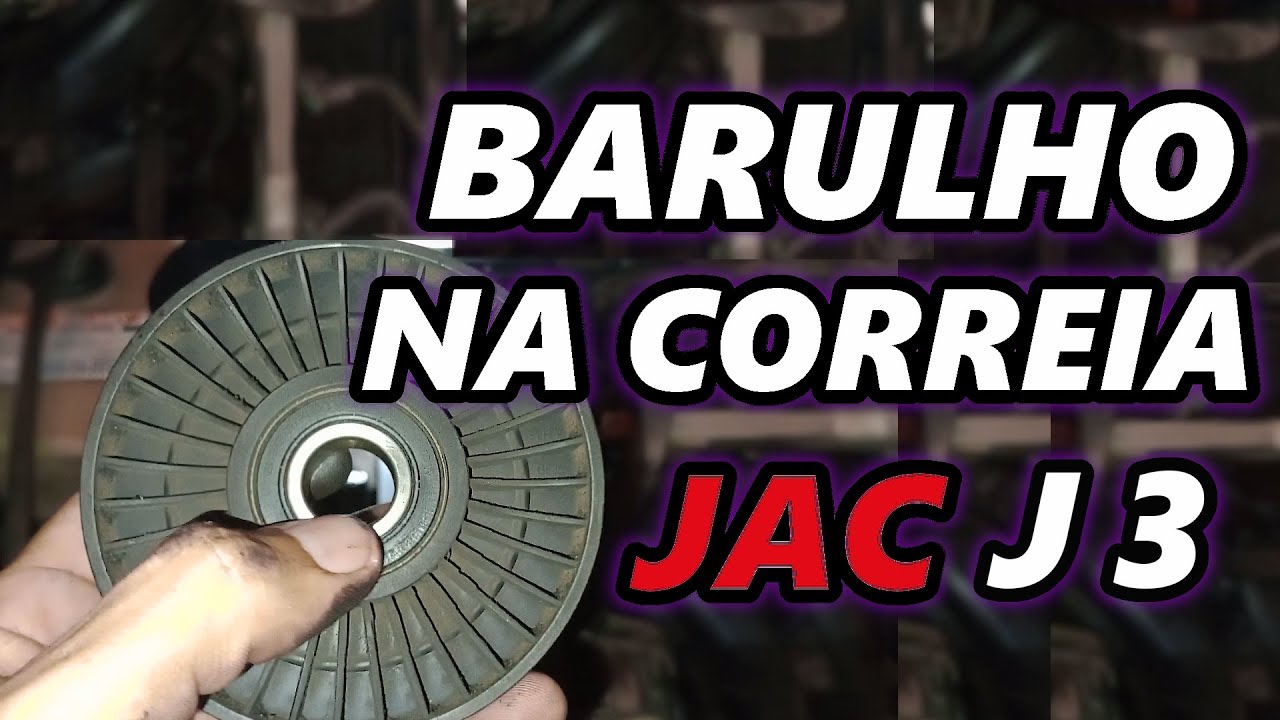 JAC J3 COM BARULHO NA CORREIA (TROCANDO  ROLAMENTO DA POLIA INTERMEDIÁRIA DA CORREIA DO ALTERNADOR)