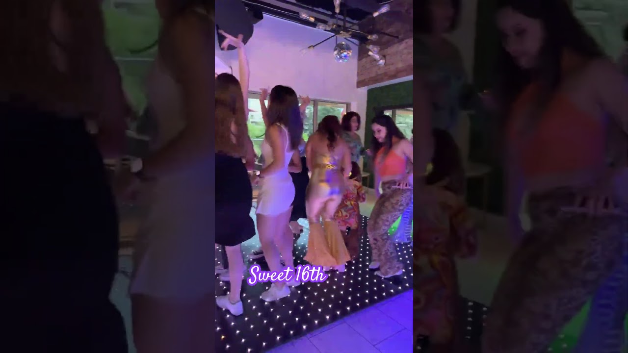 Sweet Sixteen LED Dance Floor Open
