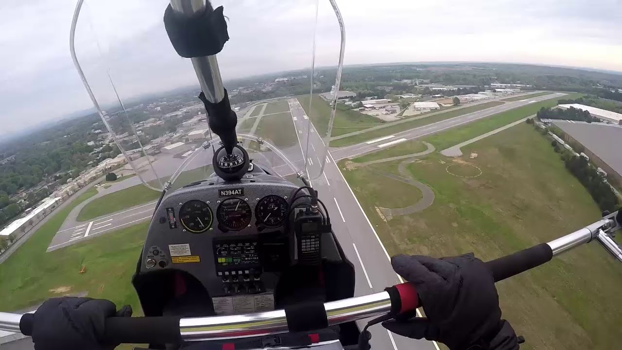 Landing a Powered Hang Glider (Trike) at Gainesville Airport GA