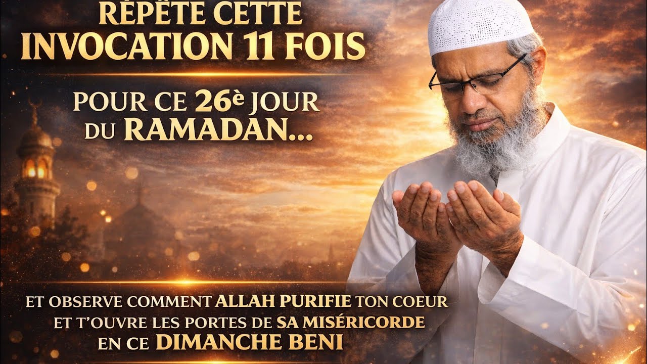 Dimanche du 26ᵉ Jour du Ramadan : Invocation Quotidienne pour le Pardon et la Miséricorde