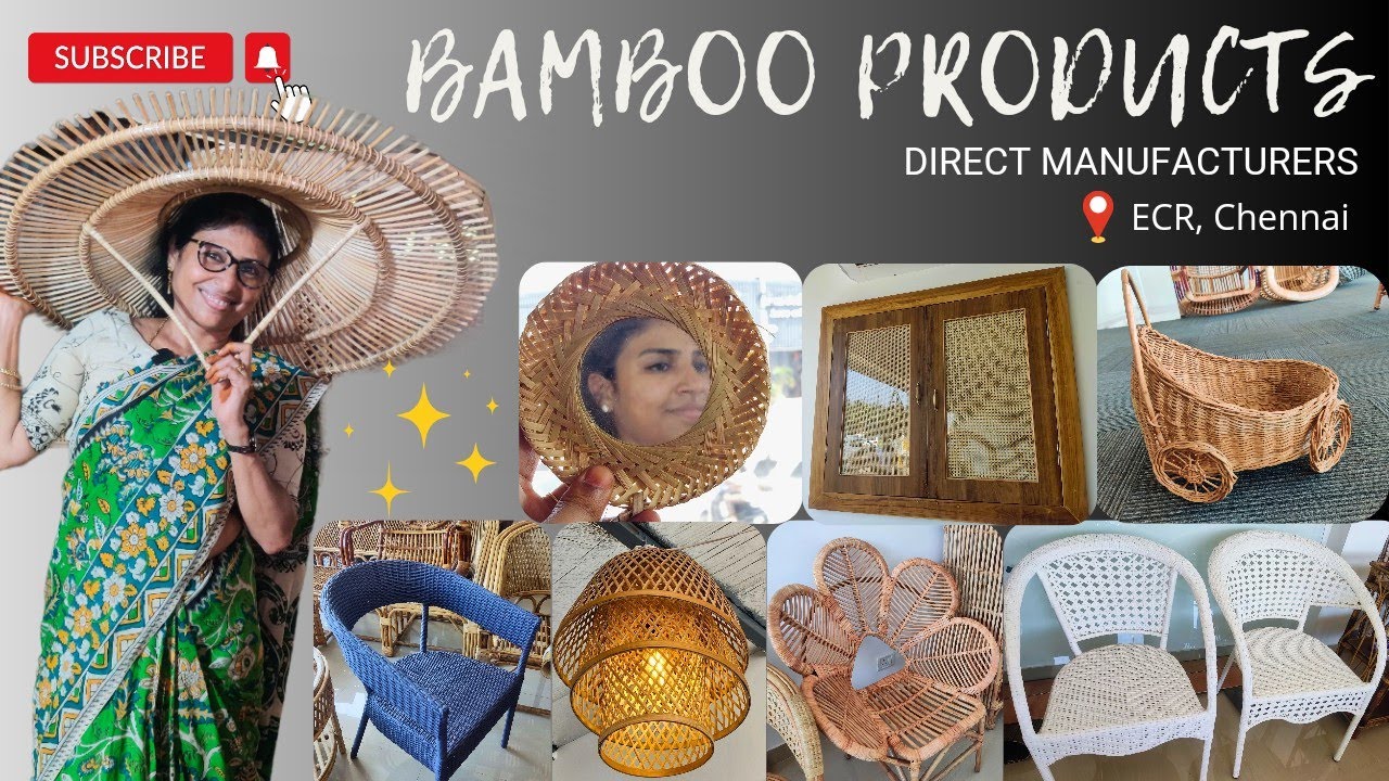 Bamboo & Cane Products Shop in Ecr | மூங்கில் Organizers | Moongil