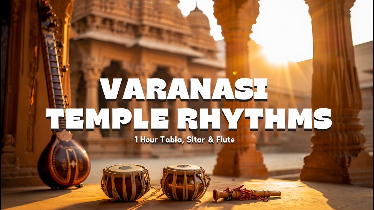 Varanasi Temple Rhythms – 1 Hour Tabla, Sitar & Flute Meditation