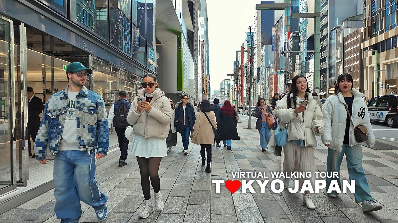 [Full Version] Tokyo Japan, Walking Tour Ginza, Midtown Hibiya and Nihonbashi, Chuo City, Travel, 4K