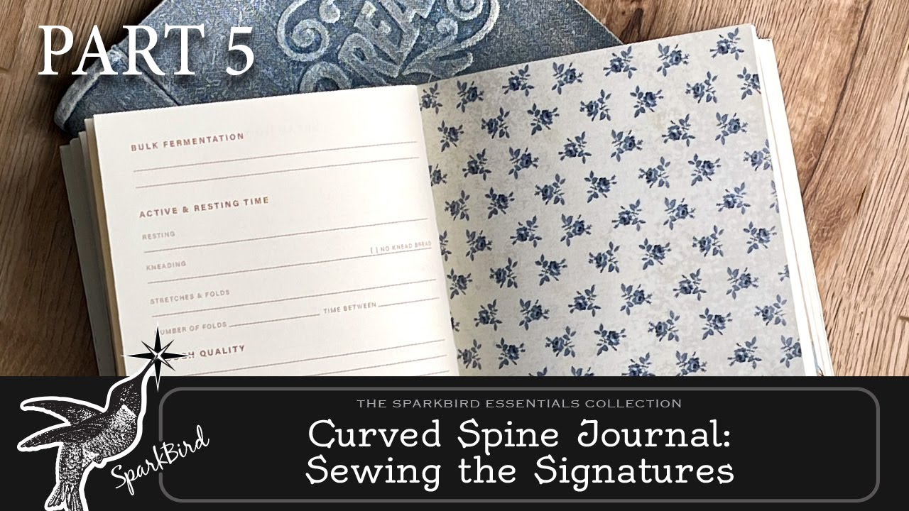 Sewing Signatures for Your Curved Spine Journal Part 5