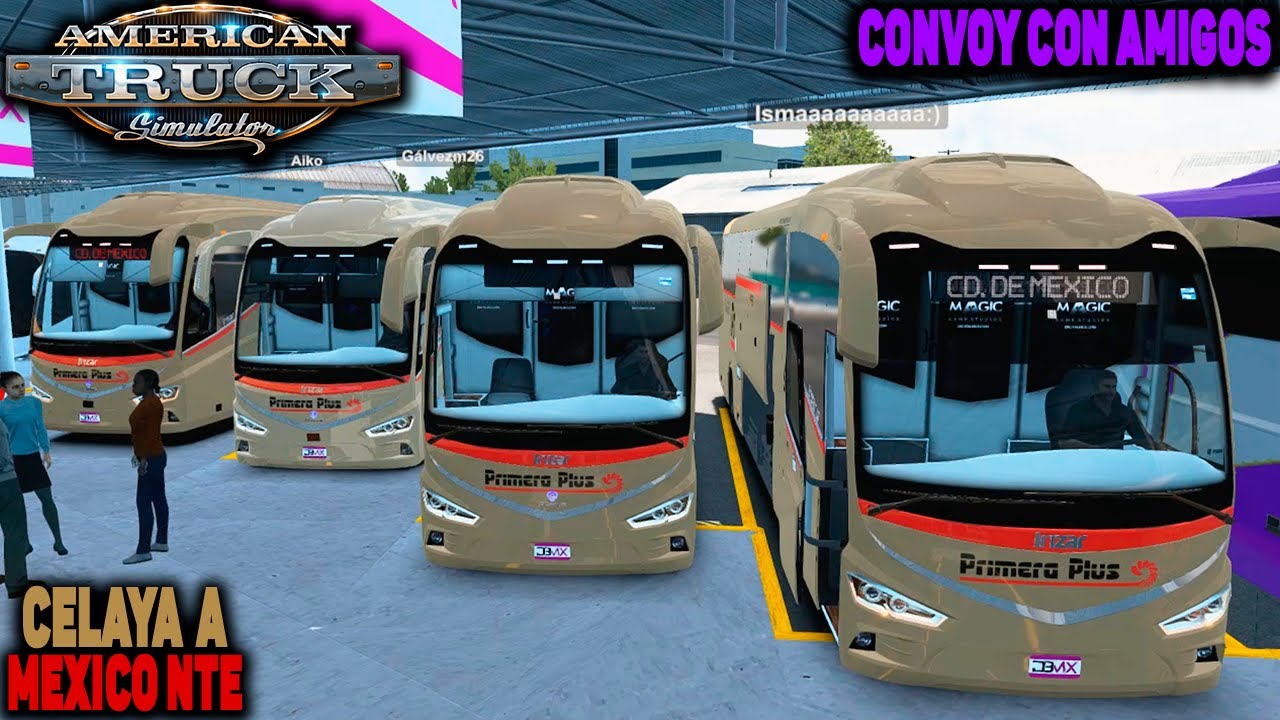 ATS Convoy con Los Busolocos de la 57 | Celaya a México Norte | Primera Plus | Irizar i8
