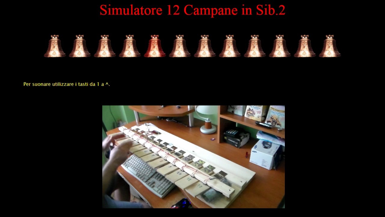 Le campane a festa - Simulatore 12 campane in Sib 2 + tastiera {1° parte}