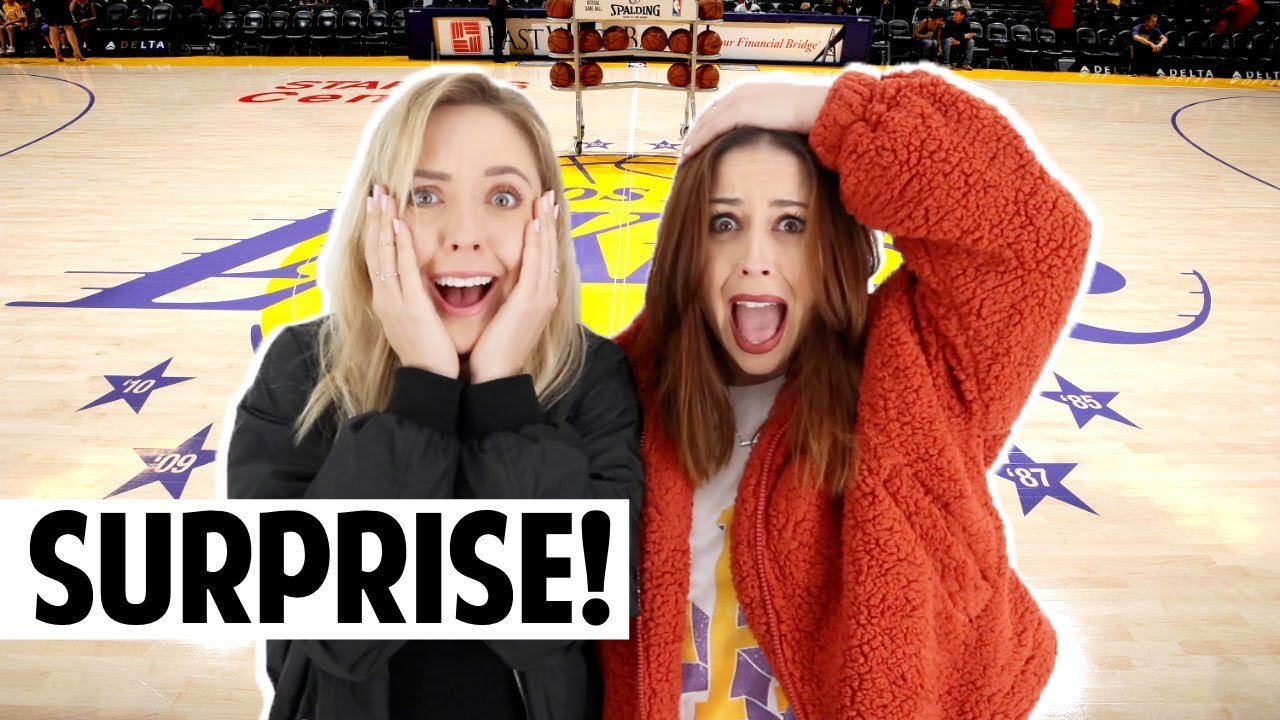 SURPRISE Lakers Tickets! | Vlogmas Day 5