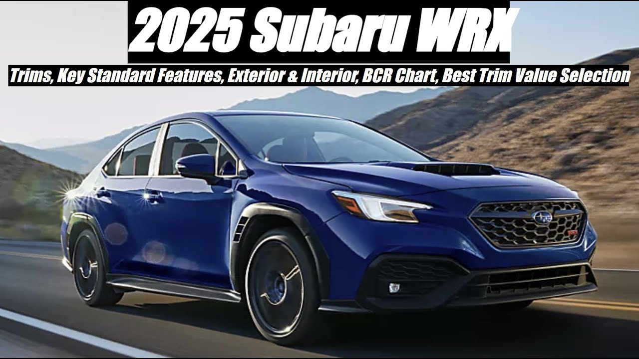 2025 Subaru WRX: Trims, Key Features, & More!