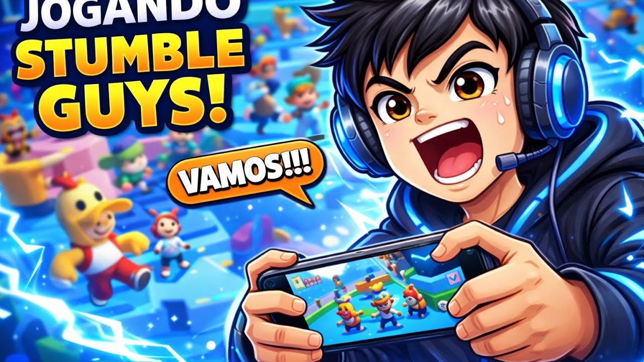 Jogando stumble guys😉