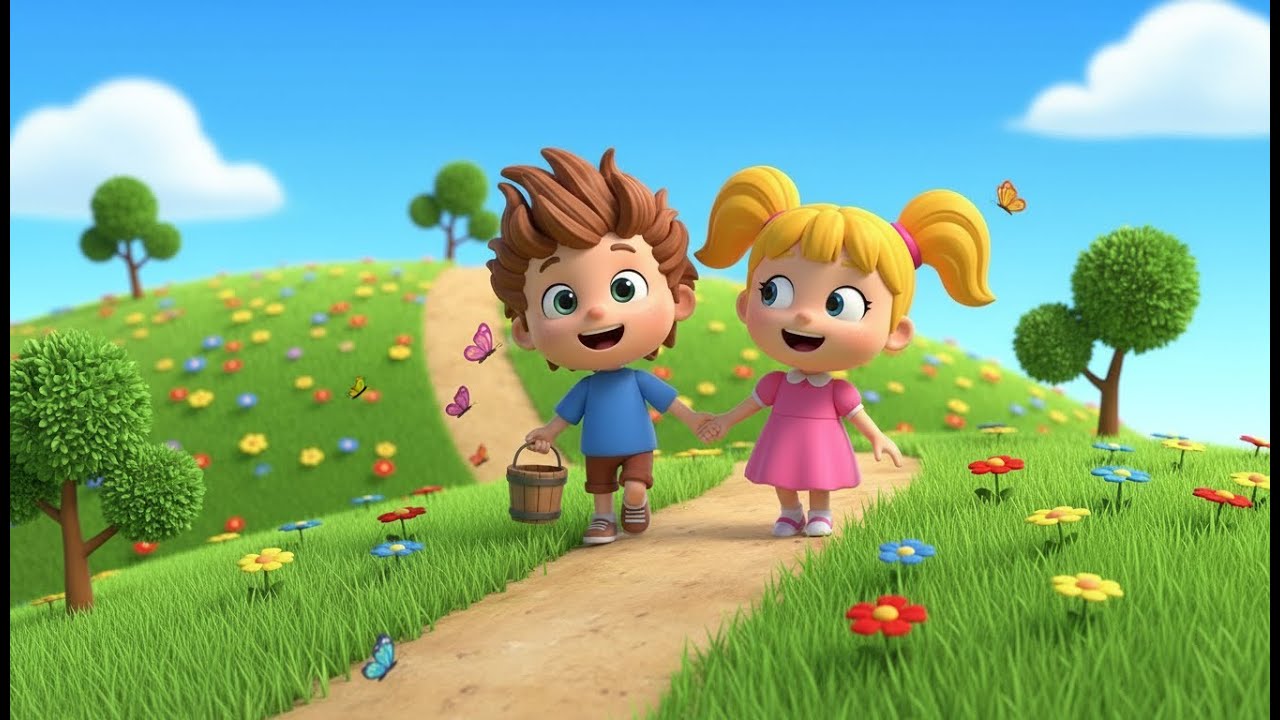 Jack and Jill 🧒👧 | Nursery Rhyme for Kids | Baby Songs & Toddler Rhymes