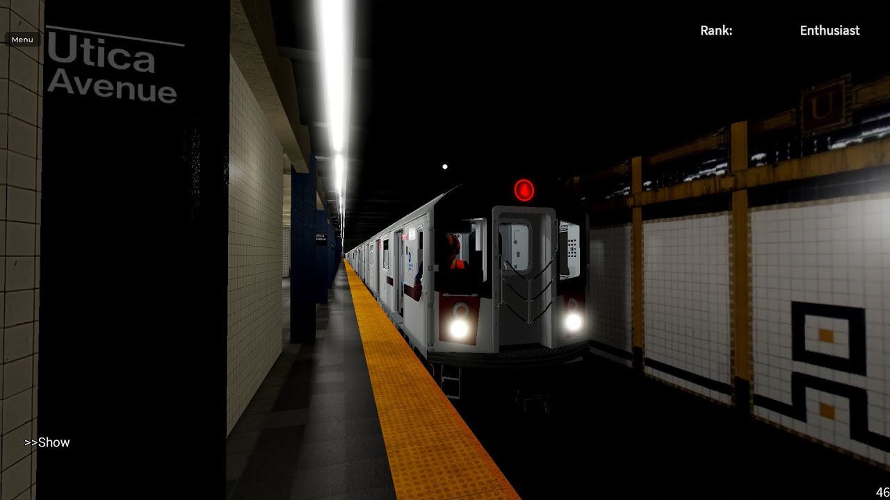 New R142A 4 Train drive to Crown Heights Utica Avenue 