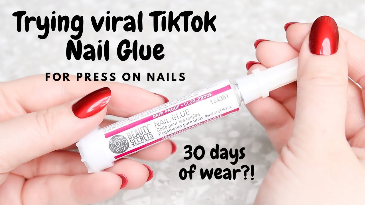Пробуем вирусный клей для ногтей TikTok для накладных ногтей — Beauty Secrets Nail Glue от Glamne...