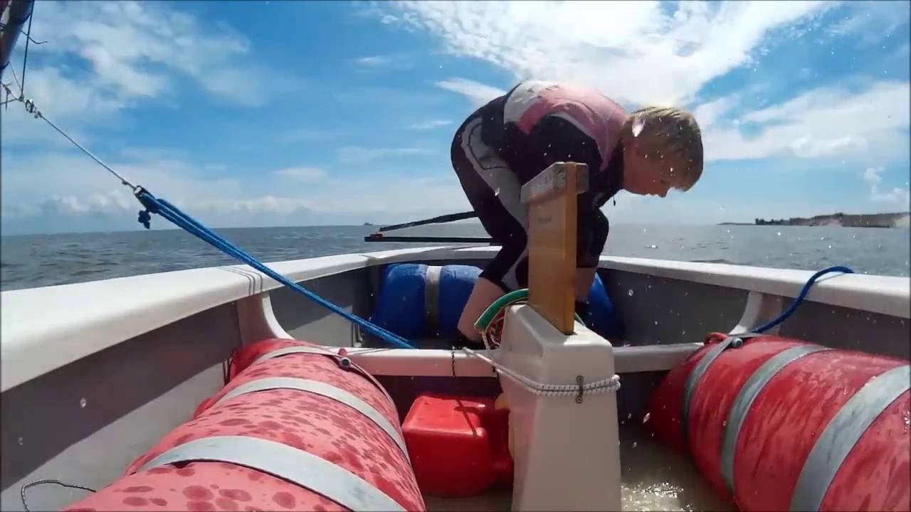My first video. Optimist sailing (+fail)