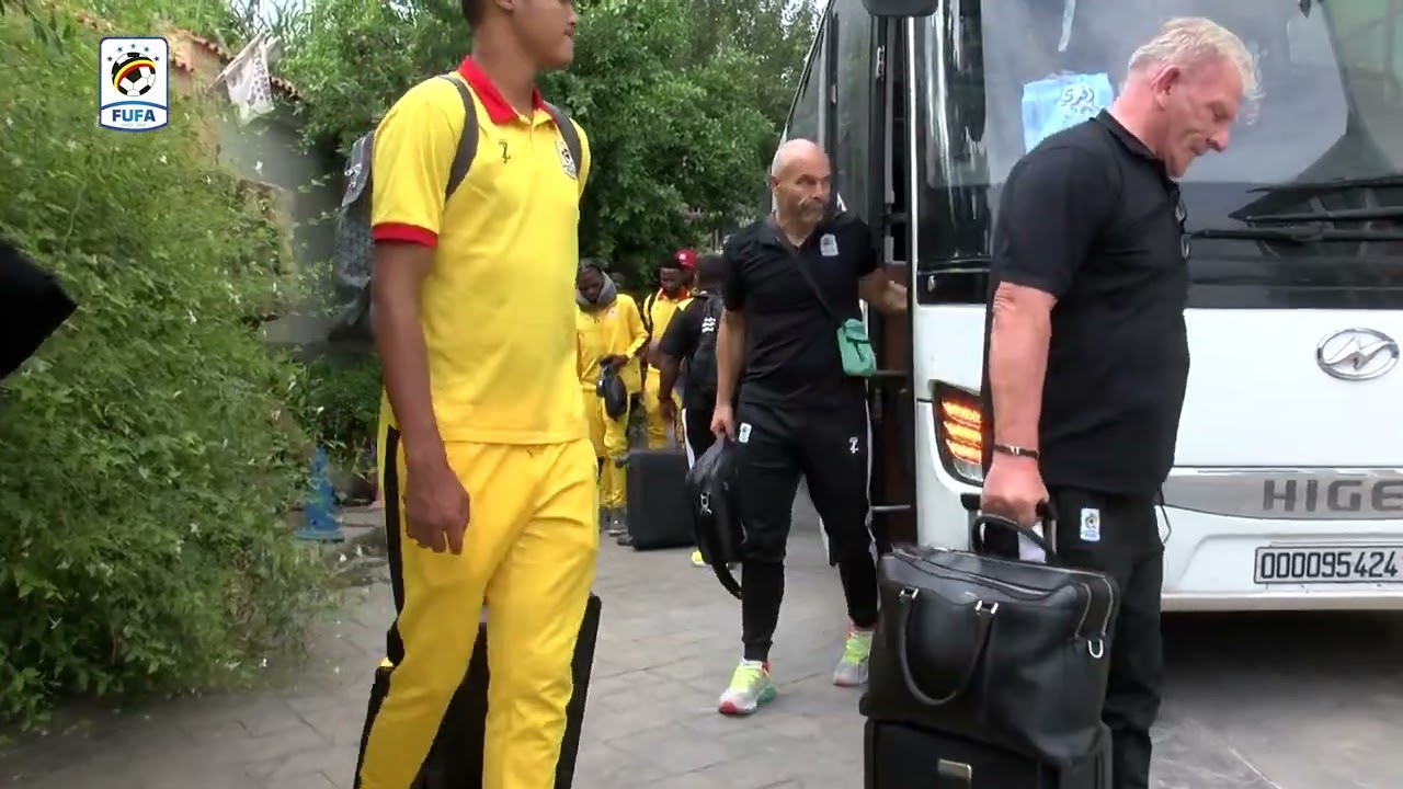 Uganda Cranes arrived safely in Algeria as they wait to play against them  in world cup qualifiers