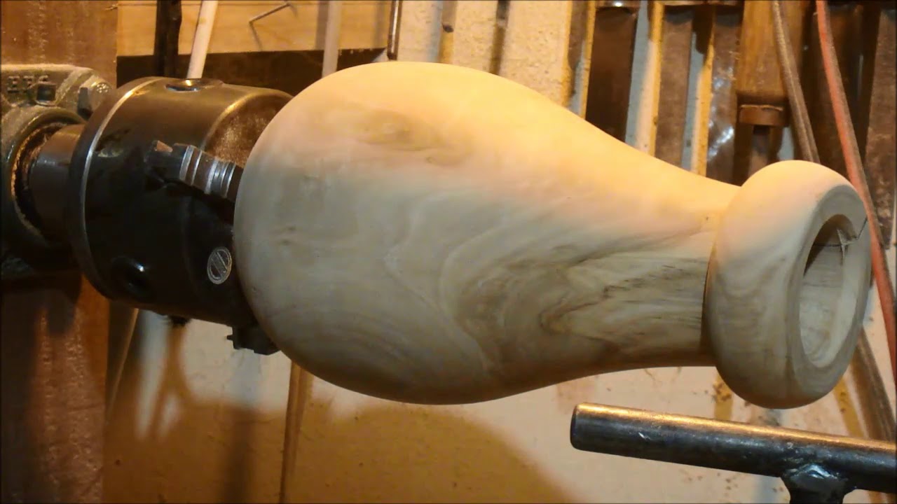 Olive Wood Hookah Vase