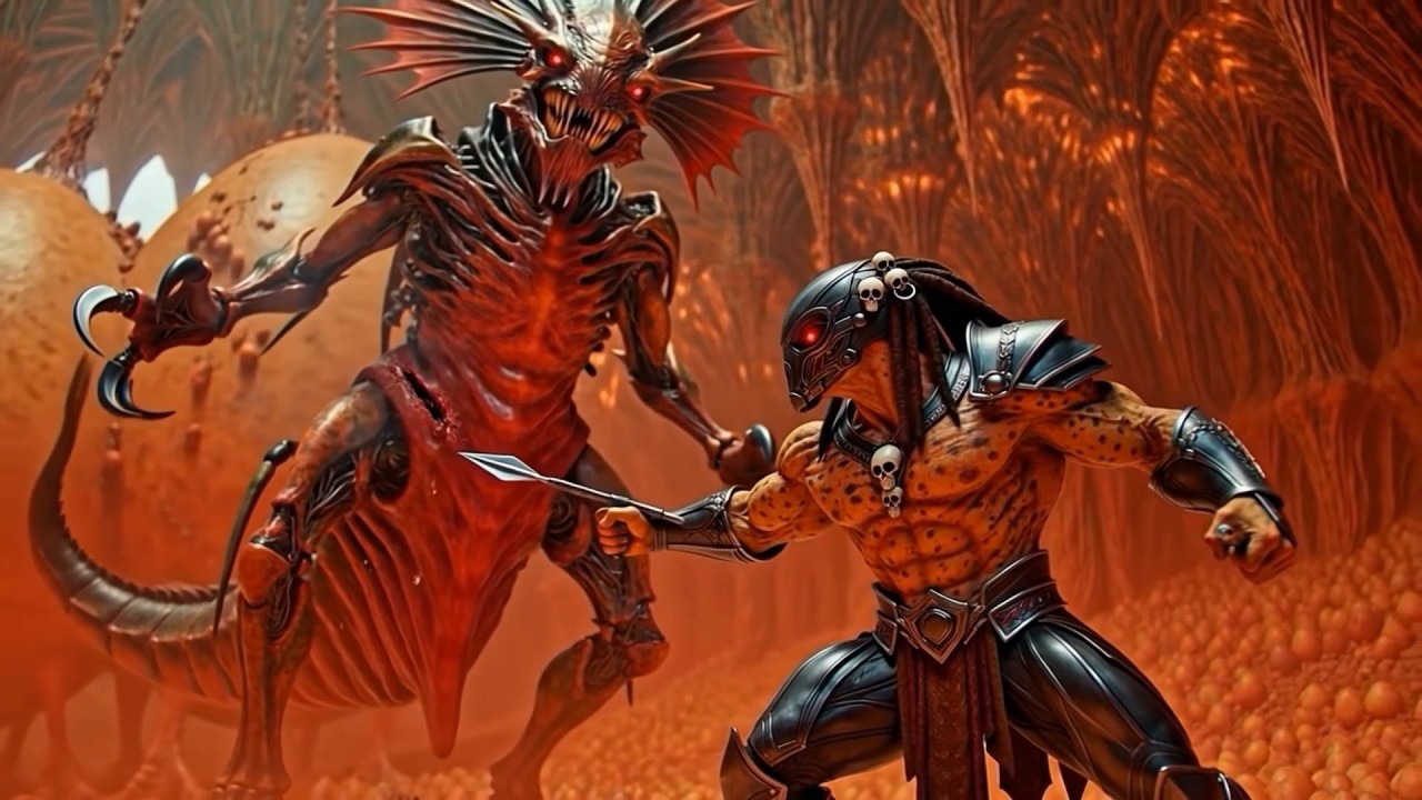 No Way Out: A Lone Predator's Final Stand Against the Alien Hive | AI Cinematic
