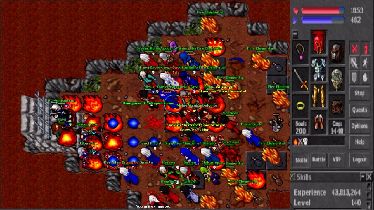 Old Tibia - High LvL Team x Insane PK Team (Berylia 2007 7.92)