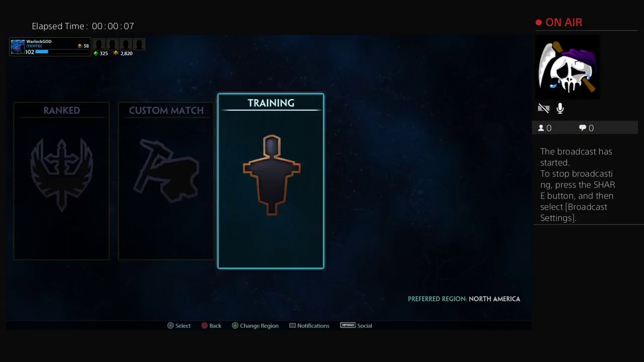 WarlockGOD's Live PS4 Broadcast