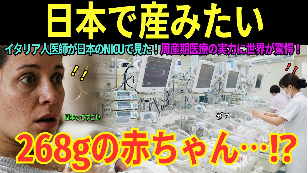 【海外の感動秘話】イタリア人医師が日本のNICUで268gの赤ちゃんを見た瞬間、25年の医師人生が崩壊した理由