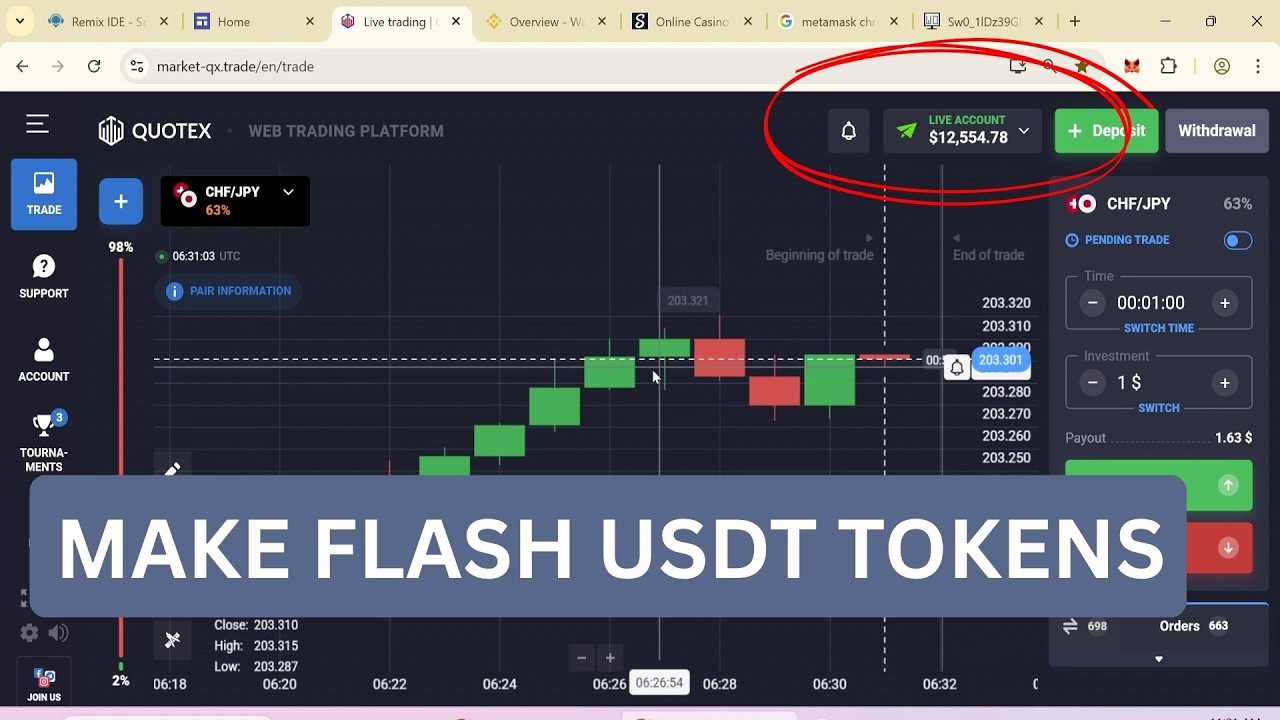 how to create flash usdt tokens is p2p working?