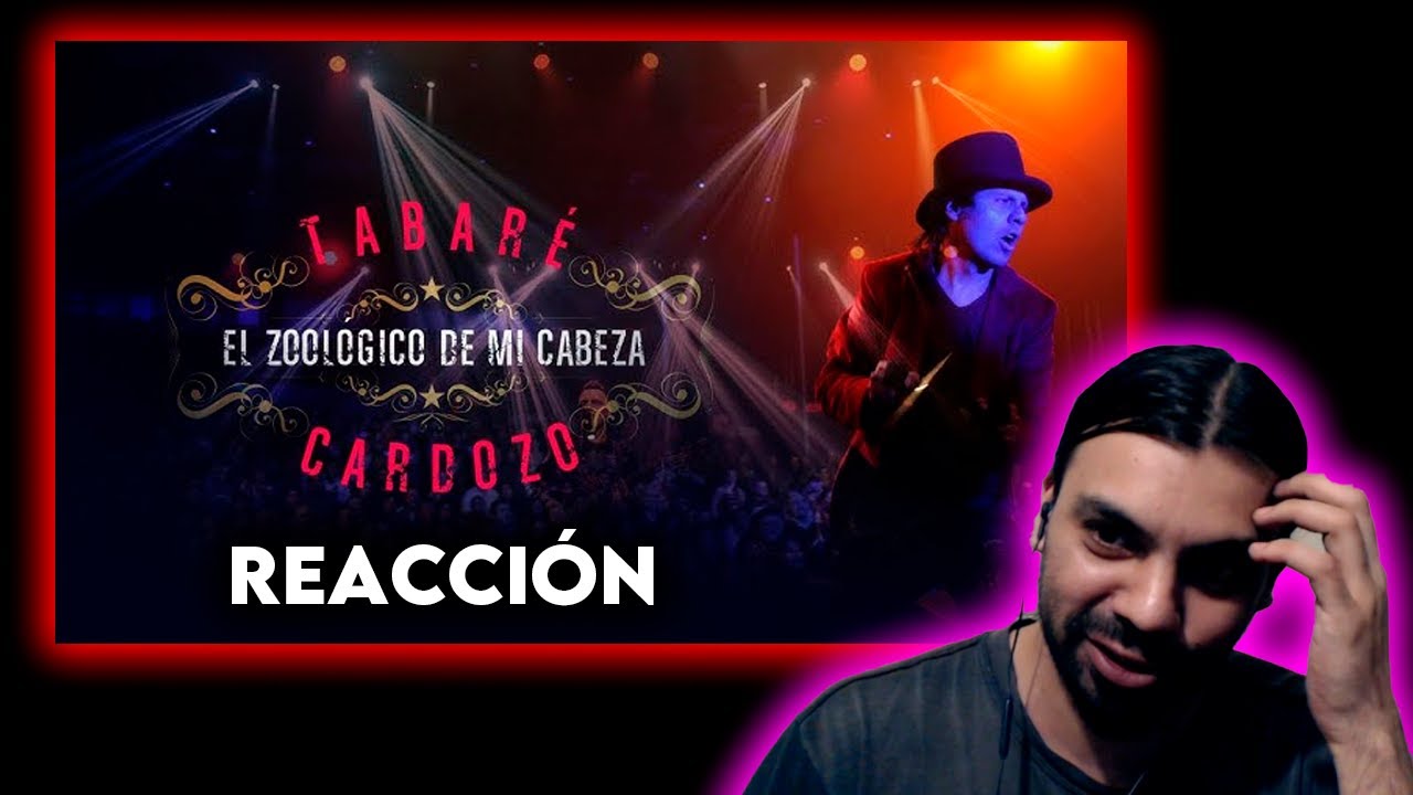 (REACCION) Tabare Cardozo El Zoologico en mi cabeza En vivo ARGENTINO MELOMANO