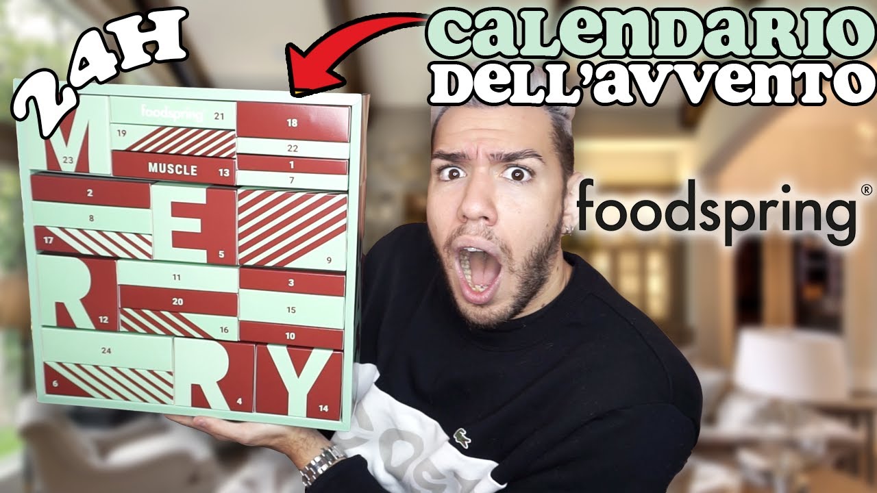 MANGIO SOLO IL CALENDARIO DELL'AVVENTO DI FOODSPRING PER 24 ORE!!!!!