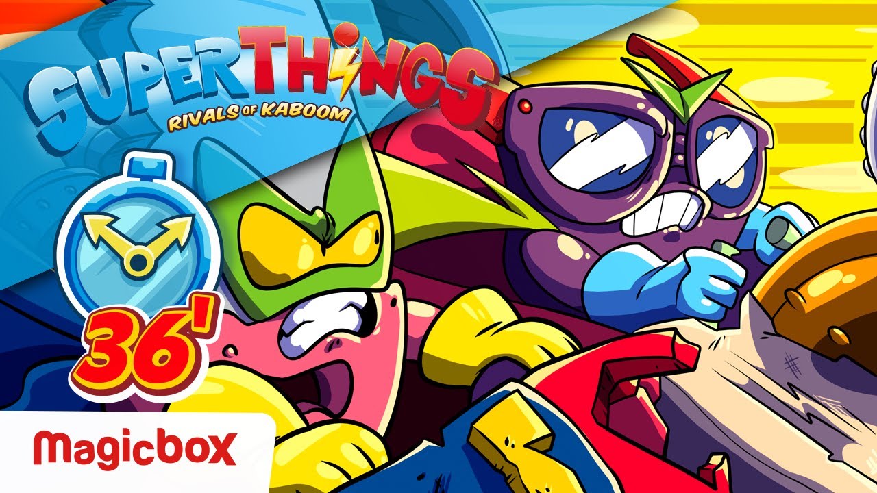 ⚡ EPISODIOS SUPERTHINGS ⚡ Las mejores carreras de Kaboom City 🏎️ | Serie de DIBUJOS para NIÑOS