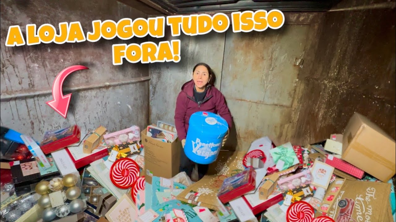 A loja jogou tudo isso fora no lixo dos Estados Unidos!🇺🇸
