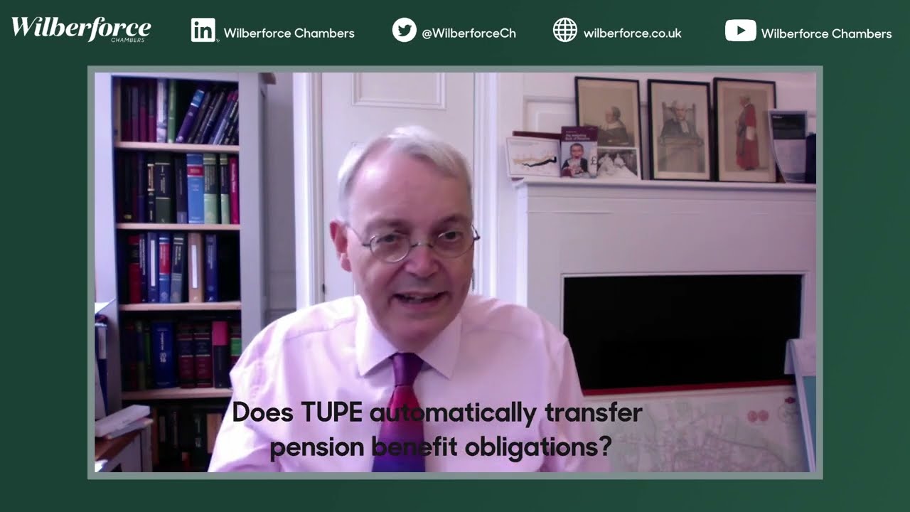 Does TUPE automatically transfer pension benefit obligations?