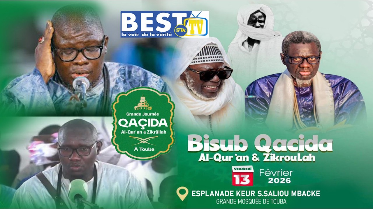 🔴BEST FM TV EN LIVE : JOURNEE KHASSIDA ET DE ZIKROULAH A TOUBA PAR SERIGNE MOUNTAKHA MBACKE