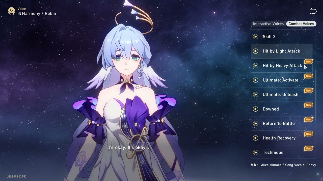 Robin Combat Voice Lines (ENGLISH) | Honkai Star Rail