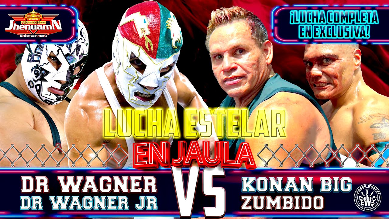 DR WAGNER VS KONAN BIG en JAULA |  HIJO DE WAGNER VS ZUMBIDO | Lucha Estelar | Torreón, Coah 🇲🇽 [4K]