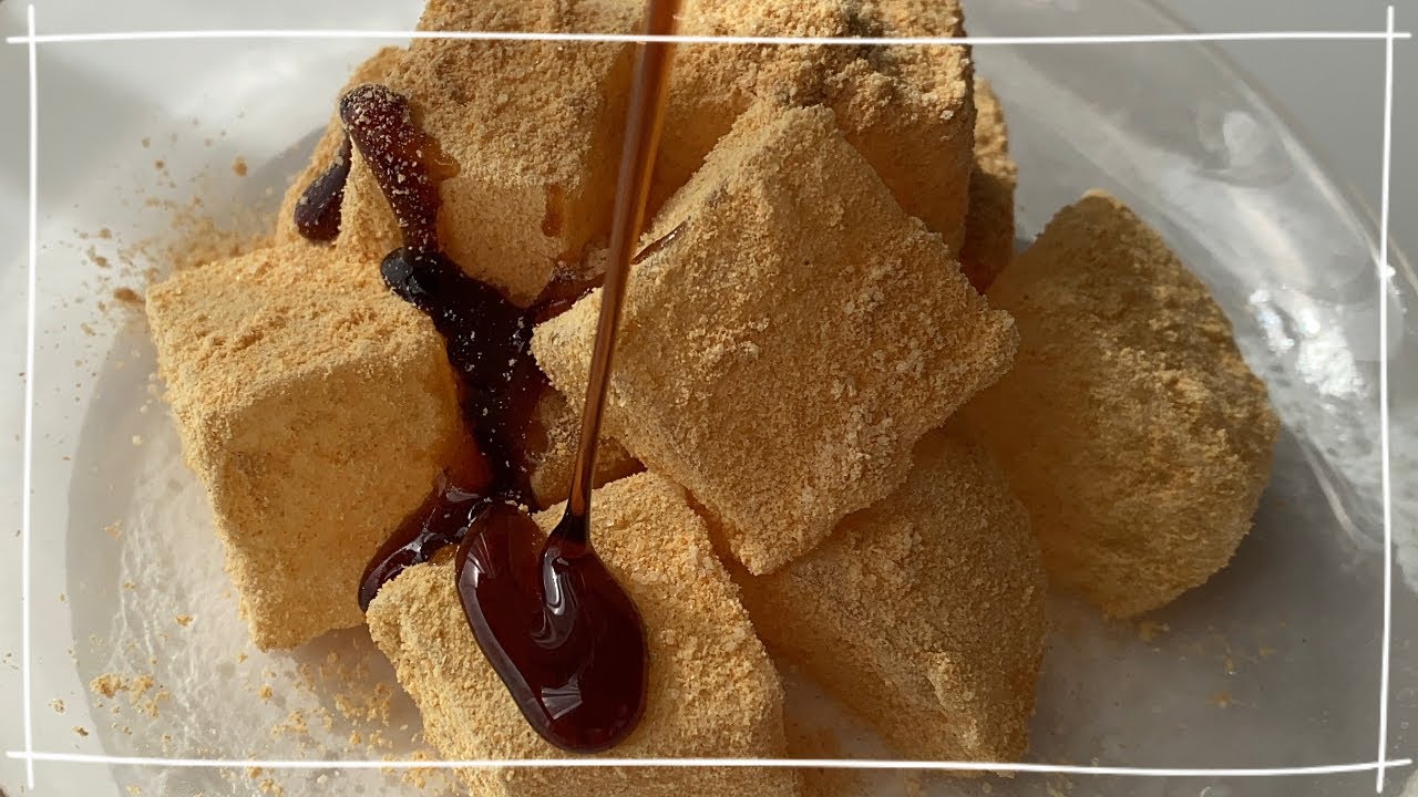 【ダイエット】片栗粉でつくる！簡単わらび餅｜低糖質・ヘルシーおやつ｜Warabimochi