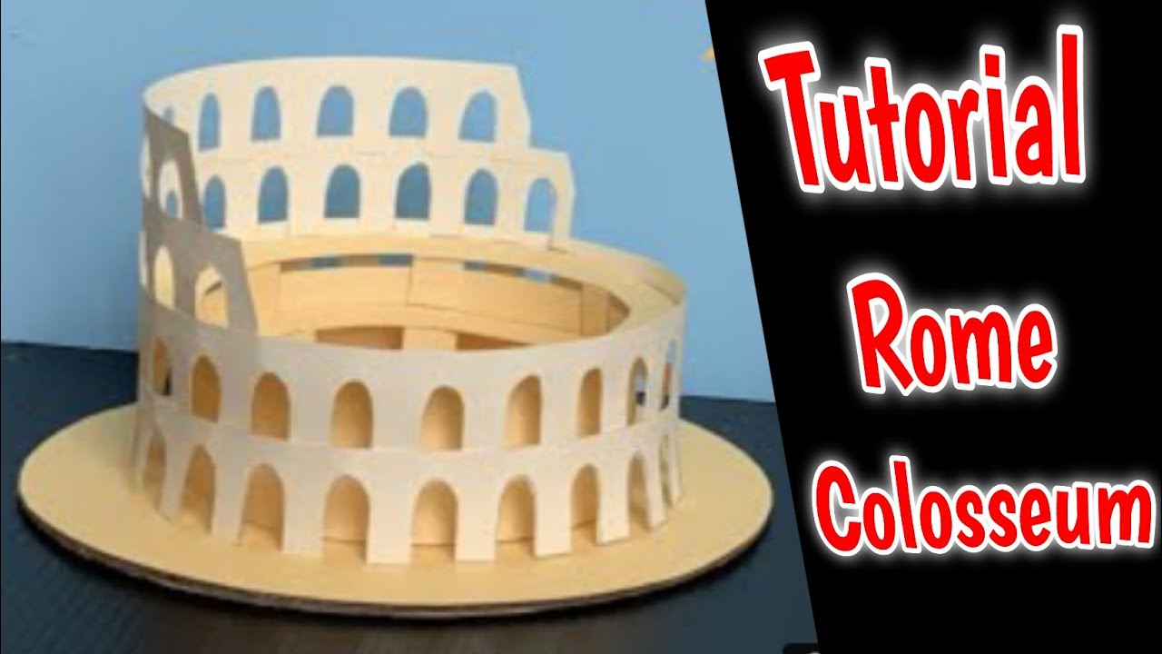 How to make Rome Colosseum Model With Paper | Diy Paper Things | By Best Creative Hands