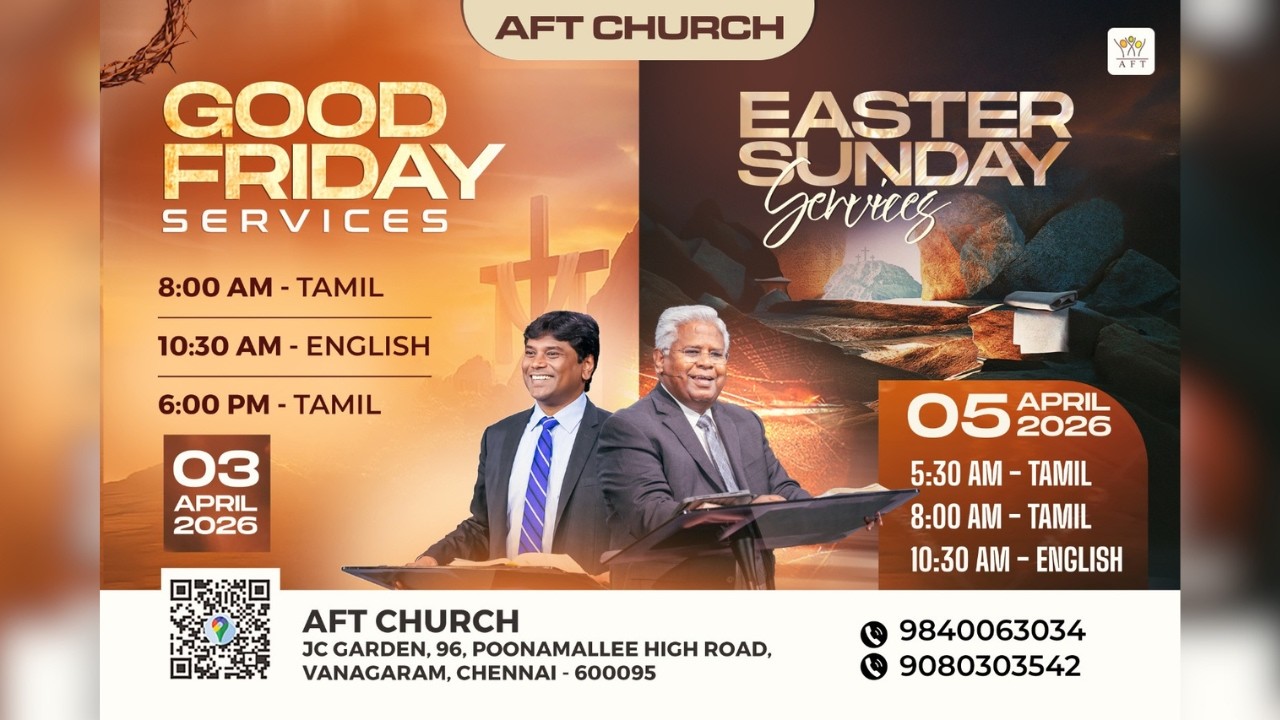 LIVE | 03-Apr-26 | Good Friday ENGLISH Service | AFT Church Online Broadcast