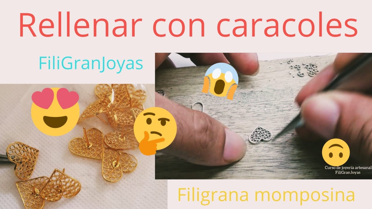 Como rellenar con caracoles, filigrana momposina, filigree snails #filigrana #filigree #goldsmith