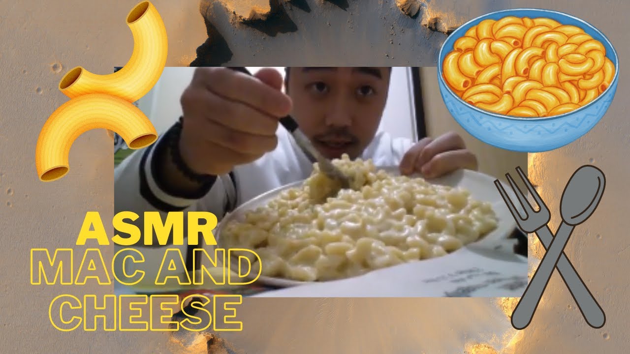 ASMR EATING SOUNDS - MACARONI AND CHEESE IN 5 MINUTES #1 (SHORT VERSION)