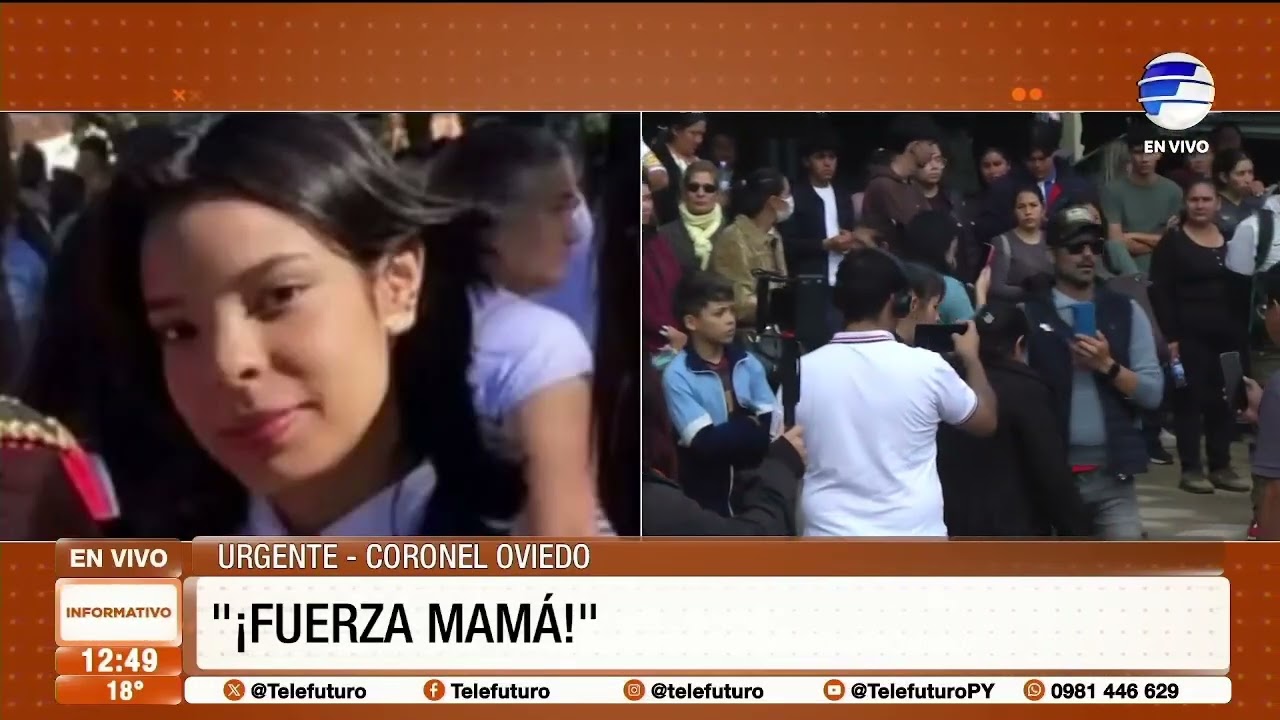 El féretro de María Fernanda frente al Ministerio Público