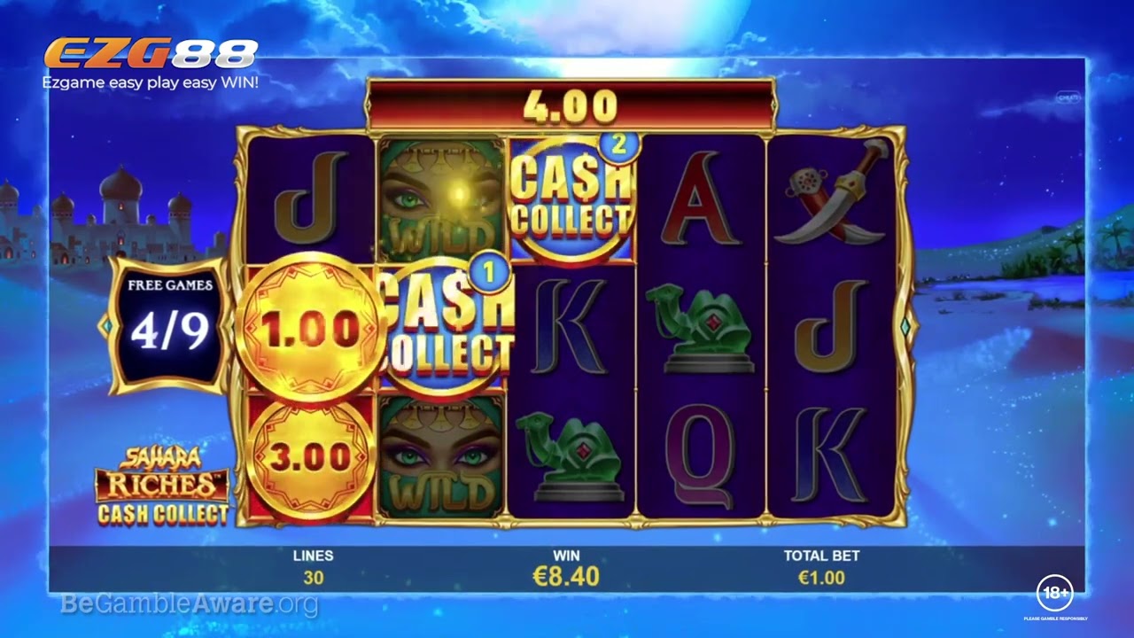 Biggest Win at Sahara Riches Cash Collect Slot by #Playtech