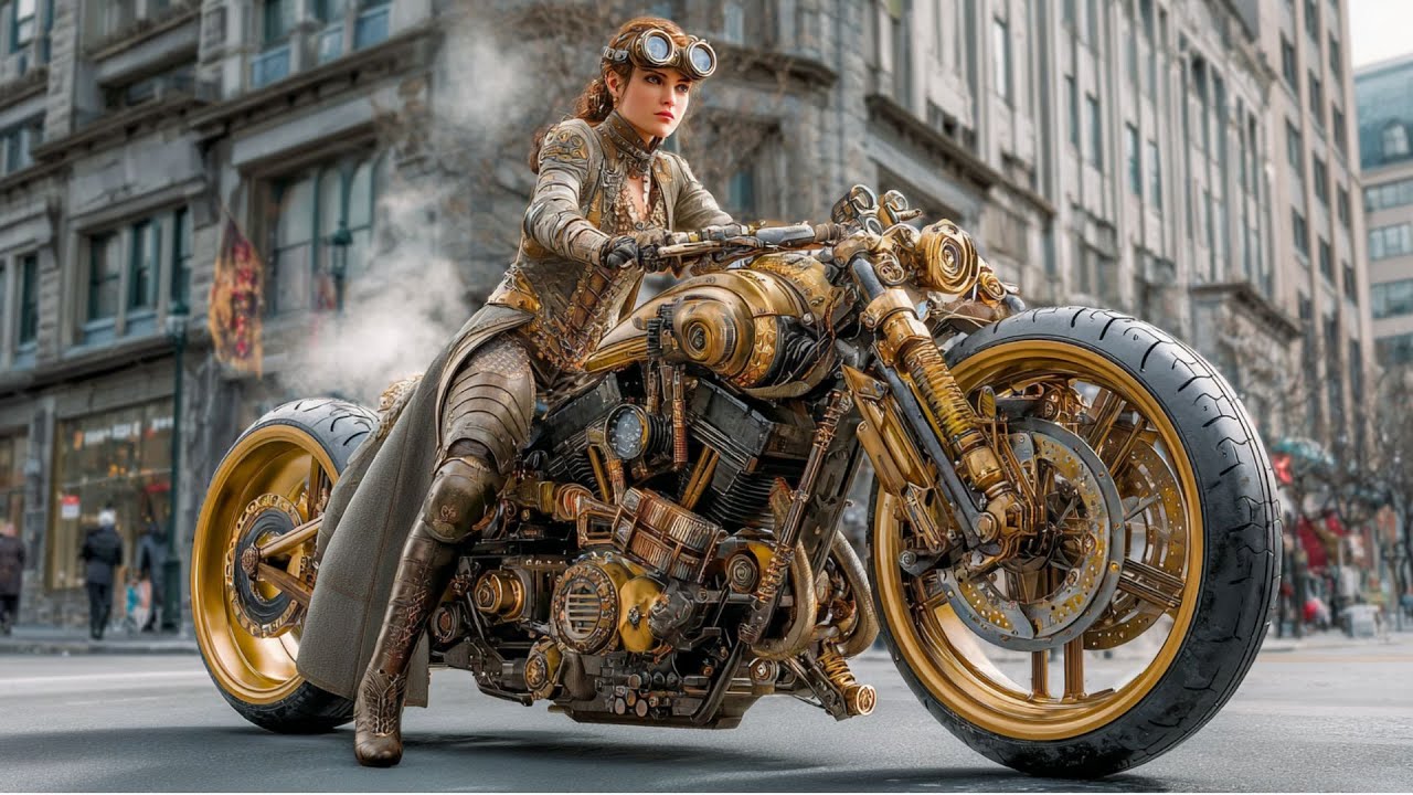 BRASS STREETS OF CANADA (Part 6 of Series) - Retro Steampunk Motors in 4K
