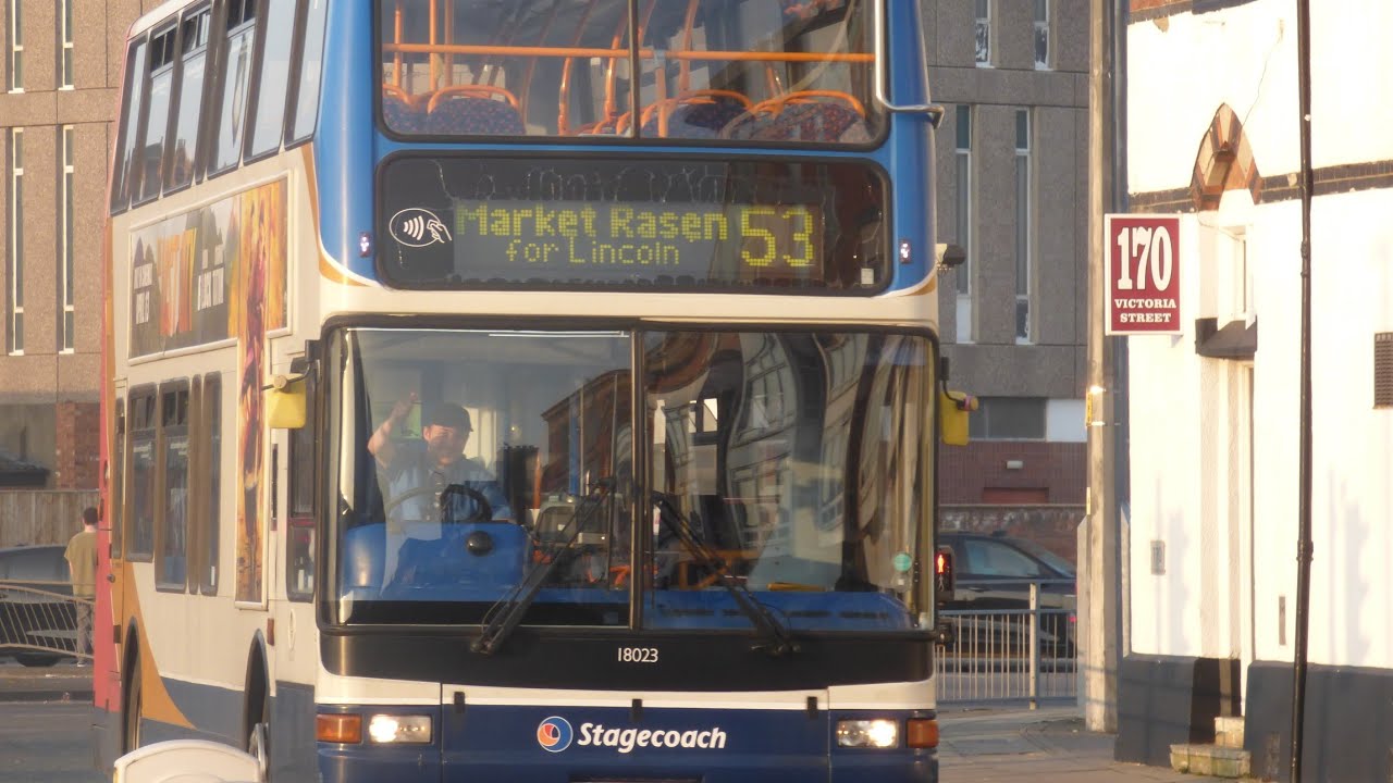 {Lovley Motor} Stagecoach East Midlands 18023 (MX53 FLC) Seen here working the 53B to Grimsby