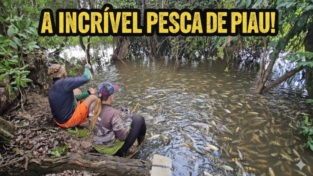 NÃO DÁ PRA ACREDITAR na quantidade de Piau que saiu nessa vara de bambu!