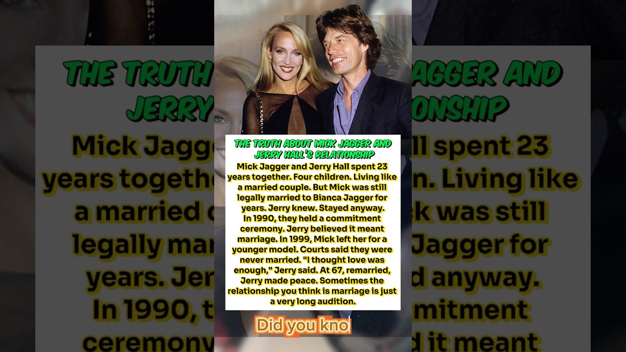 The Truth About Mick Jagger and Jerry Hall’s Relationship
