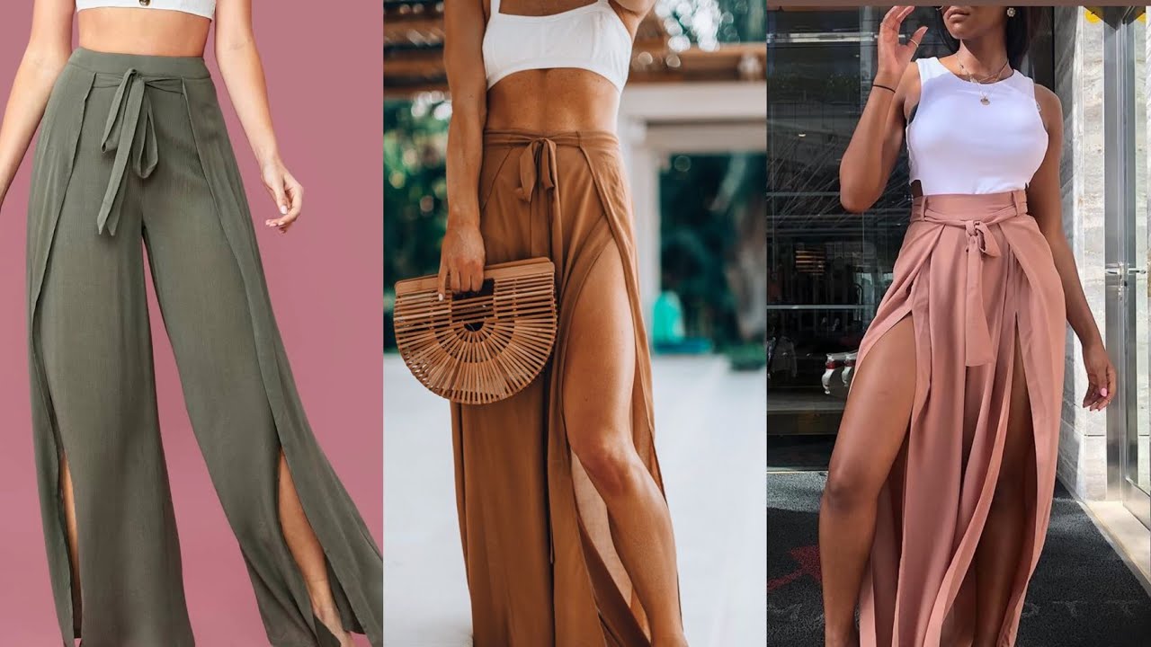 How To Cut And Sew Palazzo Wrap Pant.
