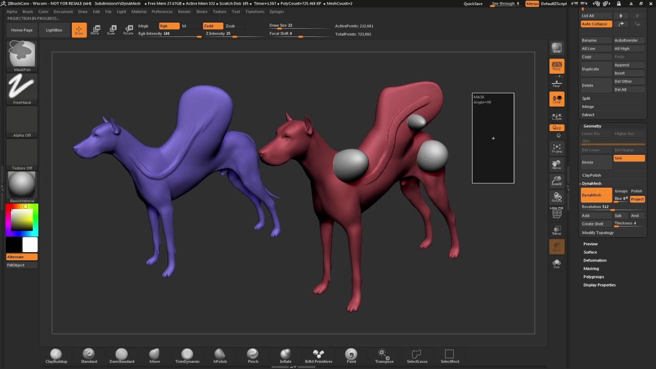 ZBrushCore - Joseph Drust - SubDivision vs. DynaMesh