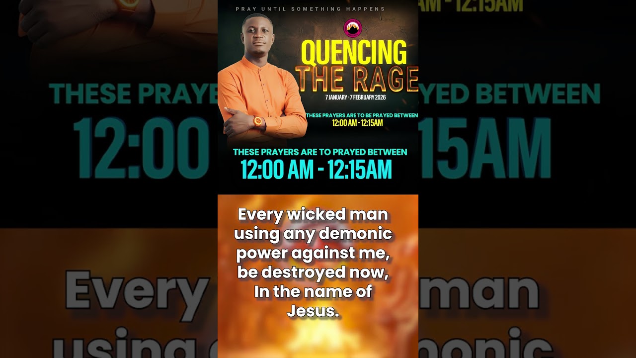 MFM QUENCHING THE RAGE 2026 | Midnight Vigil Intercessory Prayers | Yourself | Church | Nation