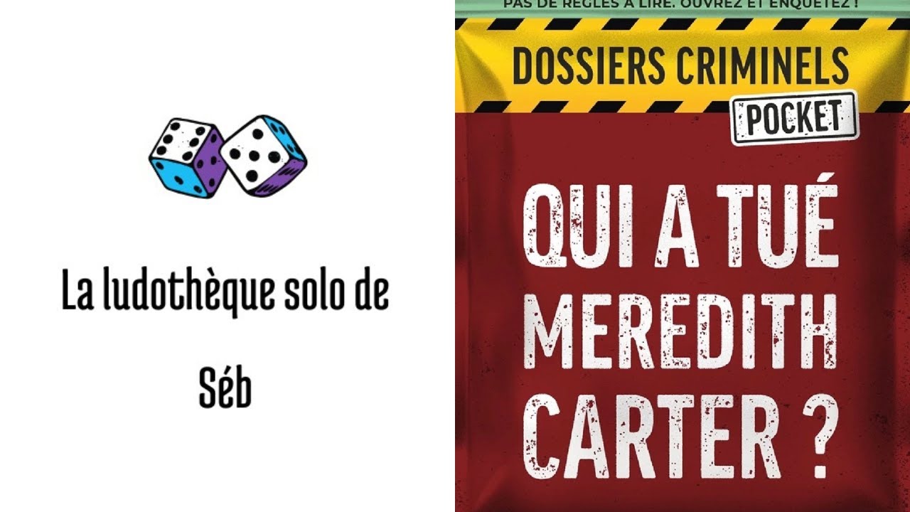 Présentation du jeu Dossiers criminels pocket.