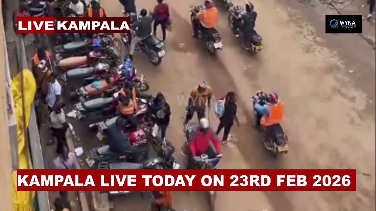 KAMPALA CITY AS IT APPEARS NOW MONDAY 23RD 2026